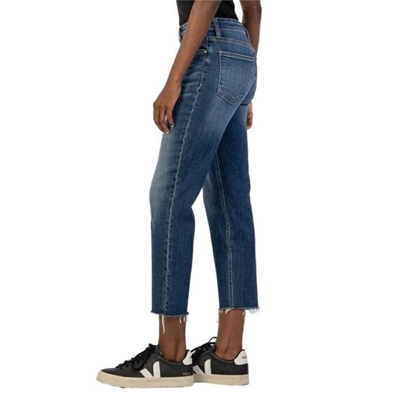 Kut From The Kloth Women’s 24W High Rise Rachael Fab Ab Mom Jean Raw Hem - Picture 2 of 9